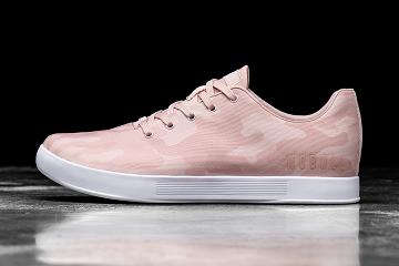 Men's Nobull Rose Camo Canvas Trainers Rose | SG R2407V